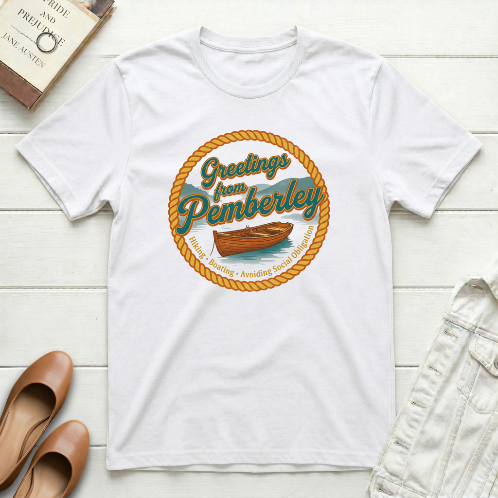 Greetings from Pemberley Hiking T-Shirt